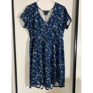 Blue & Birds dress